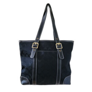 Coach Signature Shoulder Bag Black